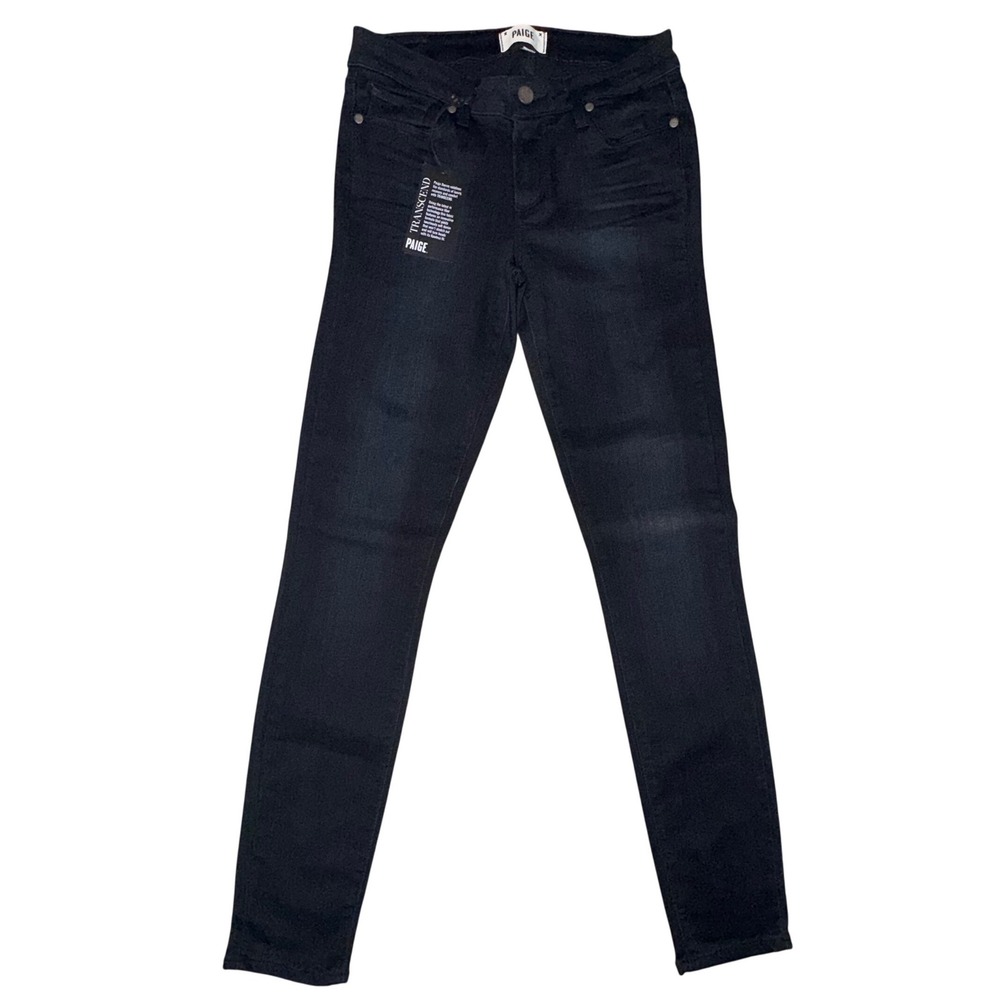 Paige Verdugo Ultra Skinny Jeans 27 Dark Indigo Transcend Mid Rise Designer